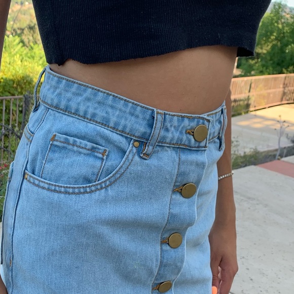 NWT Nasty Gal Button through Midi Skirt size XS - Picture 3 of 8